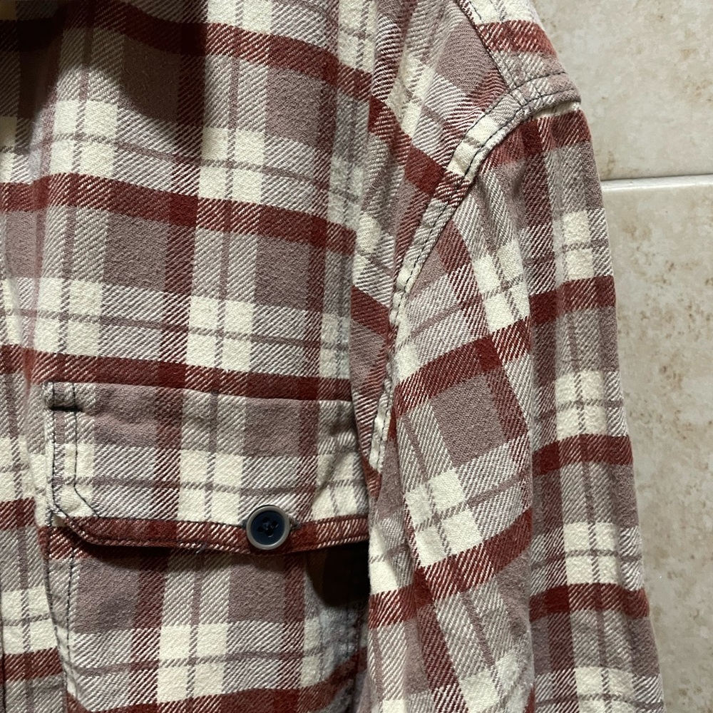 Urban Renewal Red and Cream Checkered Shirt